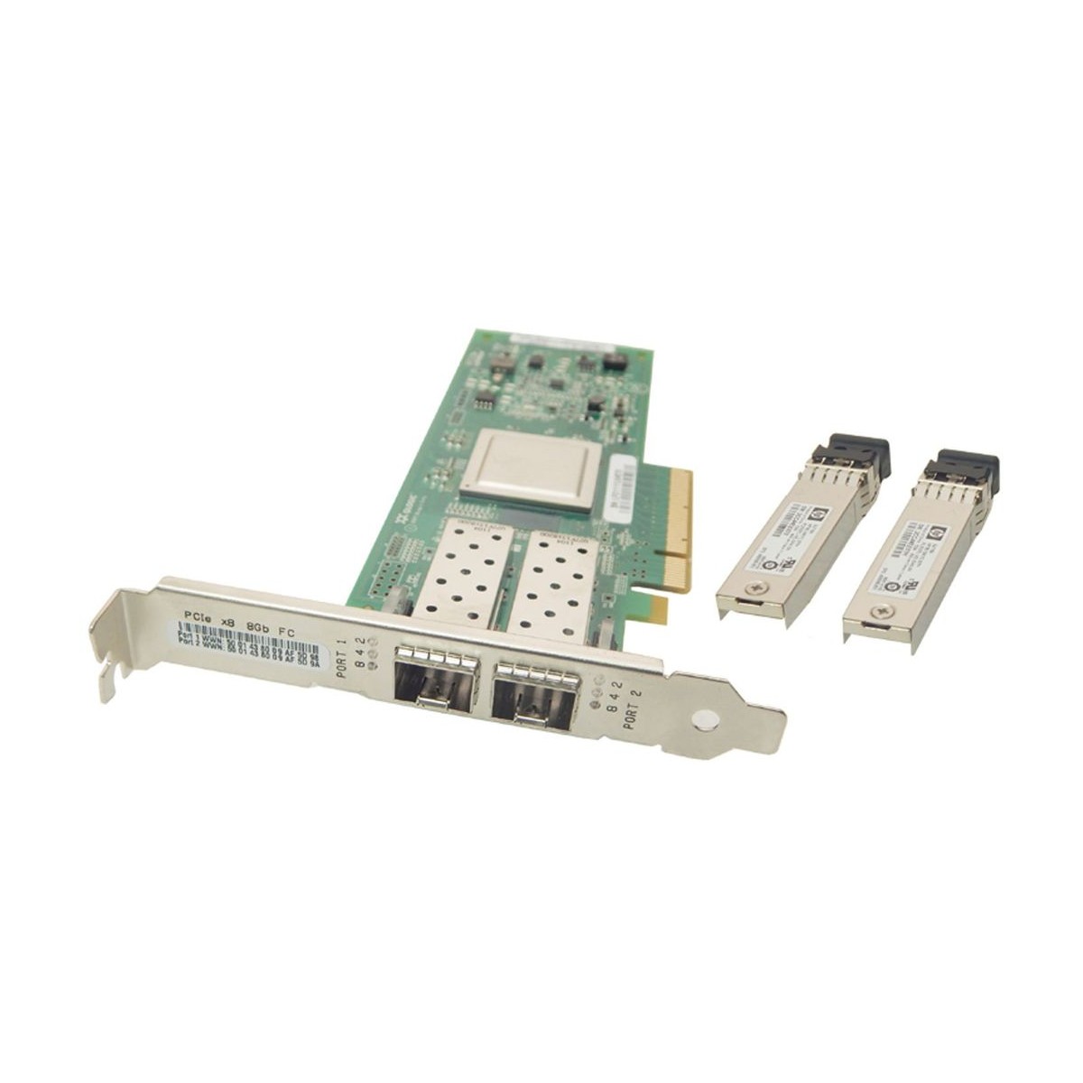 HP QLOGIC QLE2562 2x8GB 2xGBIC FC AJ764-63002