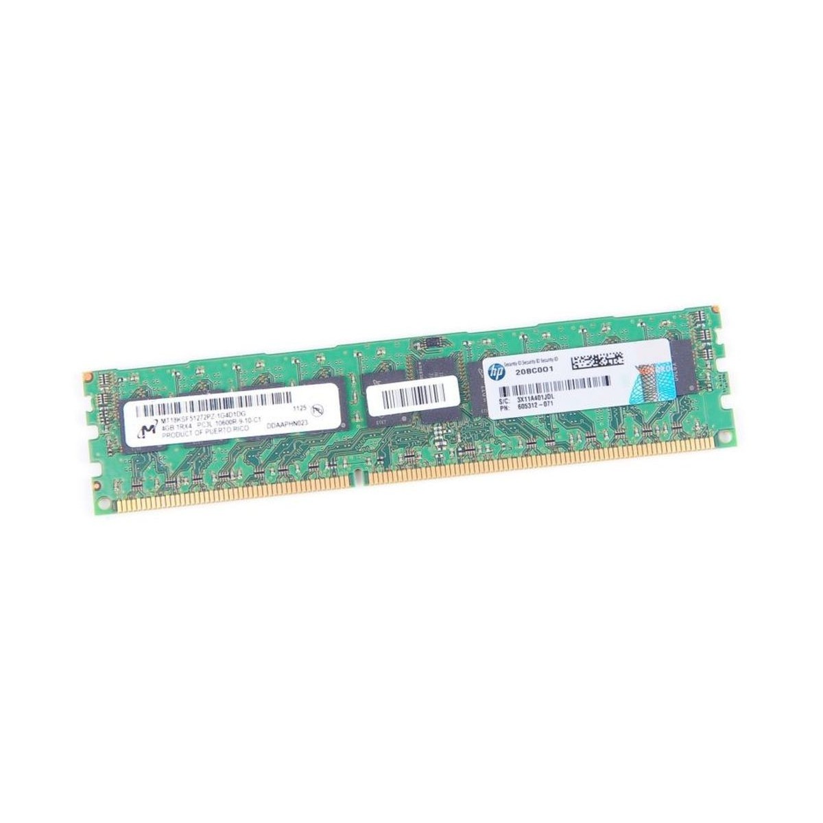 PAMIEC HP 4GB 1Rx4 PC3L-10600R 605312-071