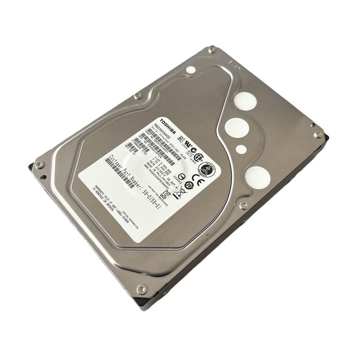 DYSK TOSHIBA 4TB SAS 6G 7.2K 3,5 MG03SCA400 HDEPC00JAA51 58-0158-01