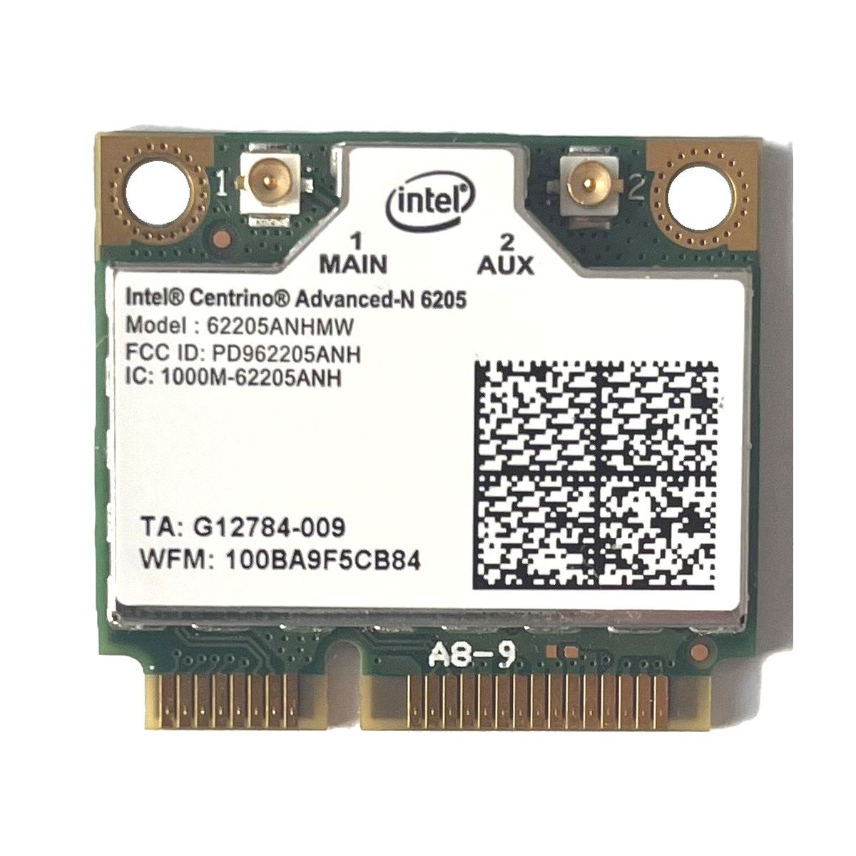 KARTA WiFi INTEL CENTRINO ADVANCED-N 6205 2,4 GHz/5GHz 300 Mb/s 62205ANHMW