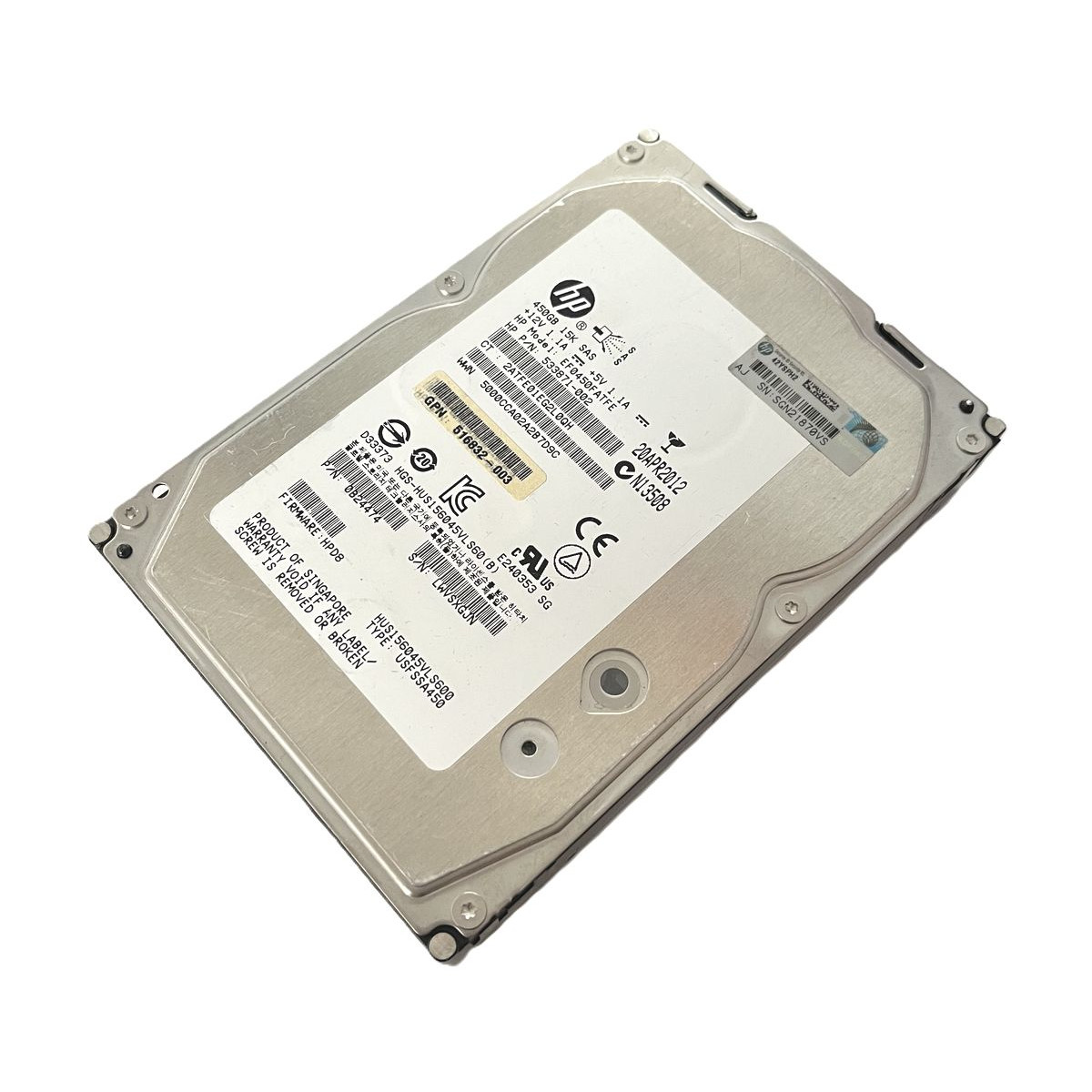 DYSK HP HGST 450GB SAS 6G 15K 3,5 G8-G9 533871-002 516832-003 0B24474