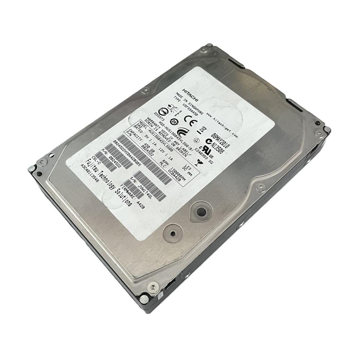 DYSK FUJITSU HITACHI 450GB SAS 6G 15K 3,5 0B24522 A3C40113548