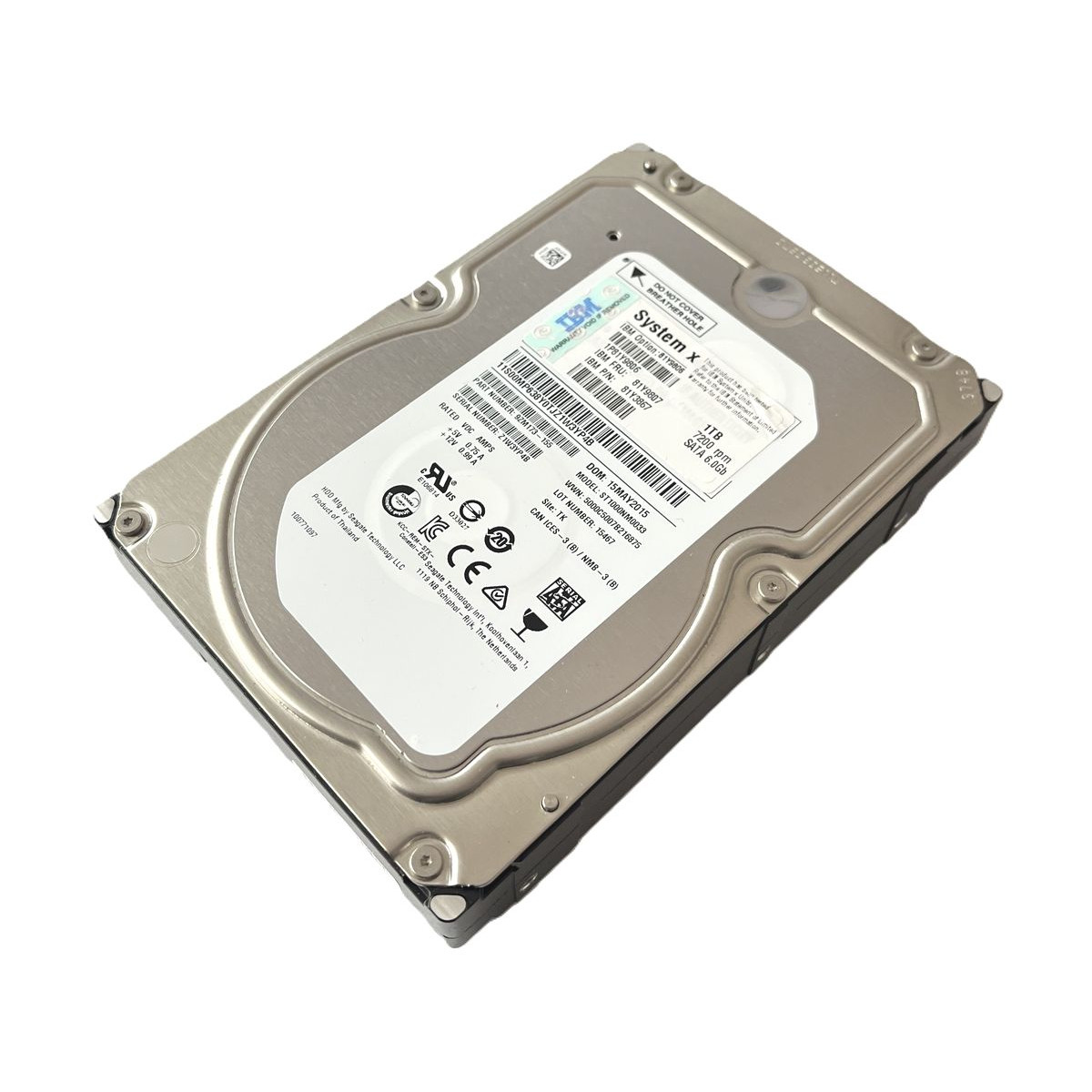 DYSK IBM SEAGATE 1TB SATA 6G 7.2K 3,5 ST1000NM0033 9ZM173-155 81Y3867