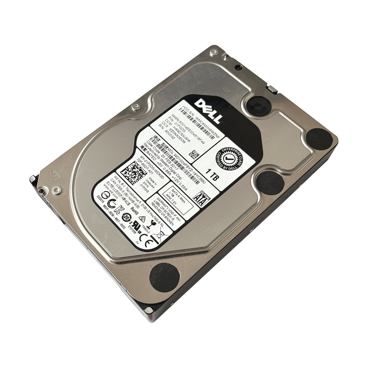 DYSK DELL WD 1TB SATA 6G 7.2K 3,5 WD1004FBYX-18YCBB0 01F0DG