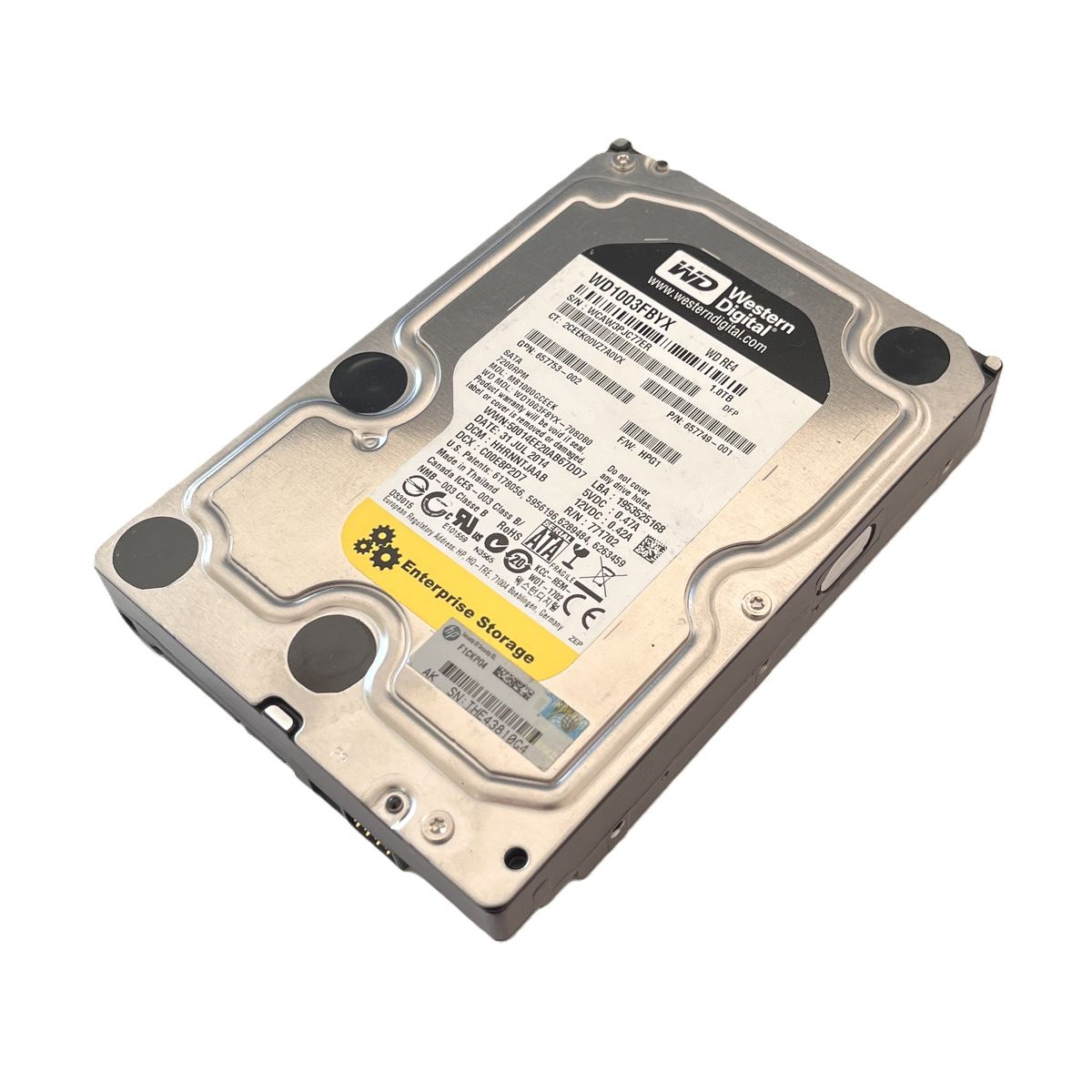 DYSK WD 1TB SATA 7.2K 3,5 WD1003FBYX-708DB0 657749-001 657753-002