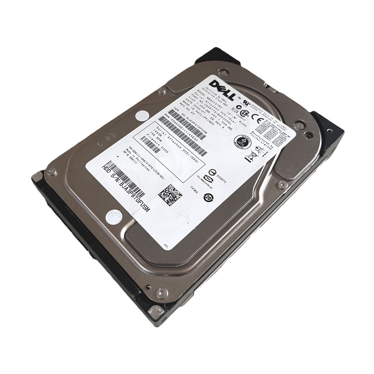 DYSK DELL 146GB SAS 3G 16MB CACHE 15K 3,5 MBA3147RC 0XK111 XK111