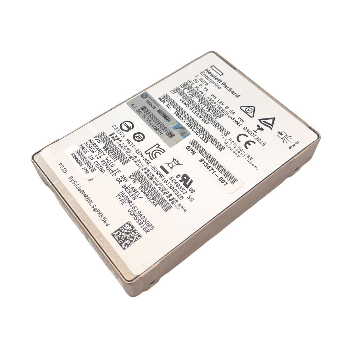 DYSK HP HGST 1.92TB SAS SSD 12G 2,5 HSCP1920S5xnFMRI 787178-003 0B32291