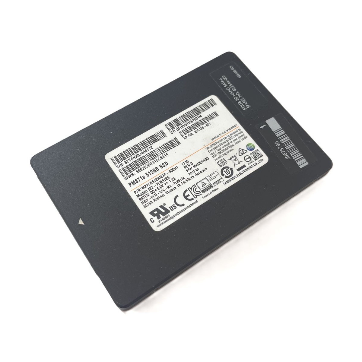 DYSK HP SAMSUNG PM871a 512GB SSD SATA 6G 2,5 MZ-7LN512A 856135-001