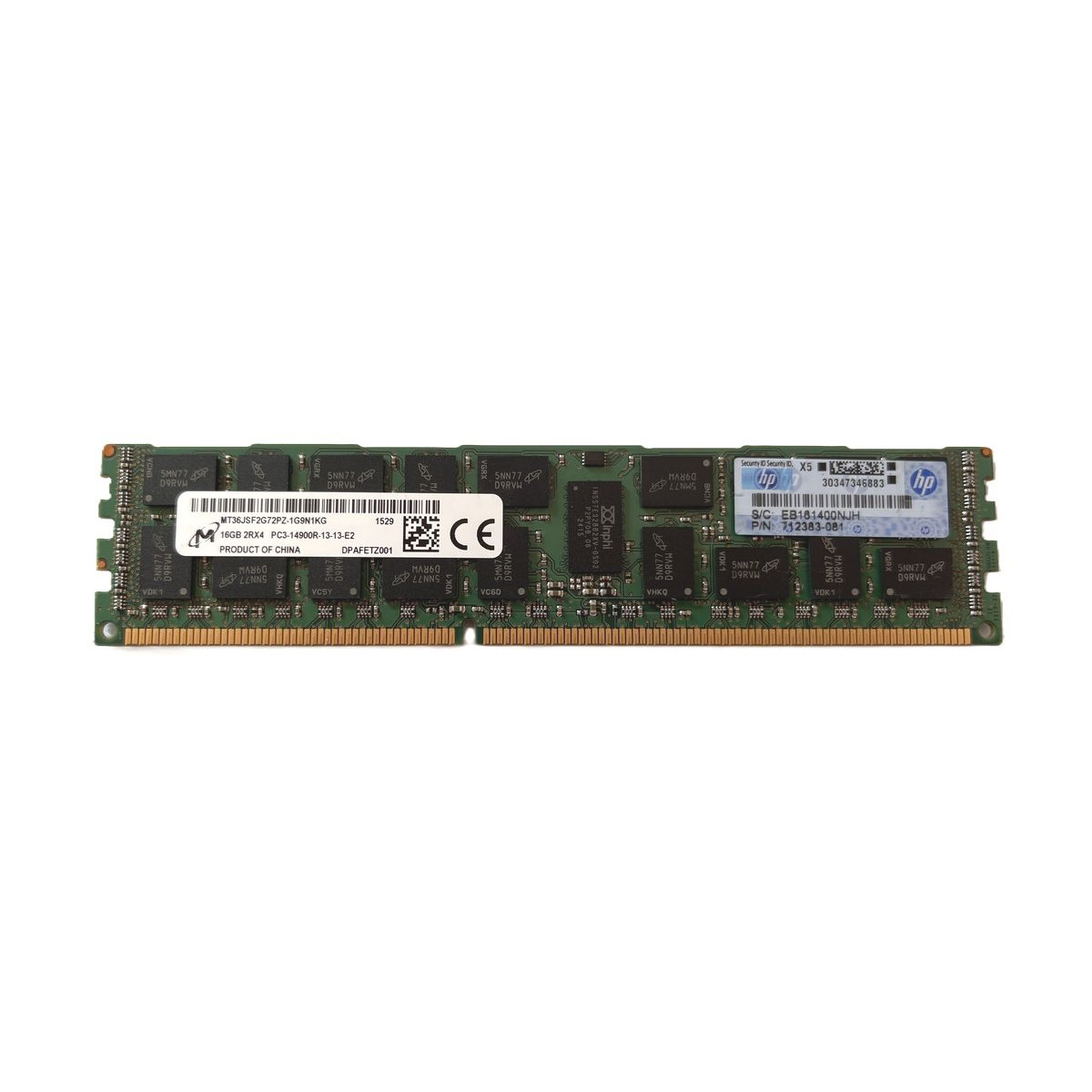 PAMIĘĆ RAM HP MICRON 16GB 2Rx4 PC3-14900R ECC REG 712383-081