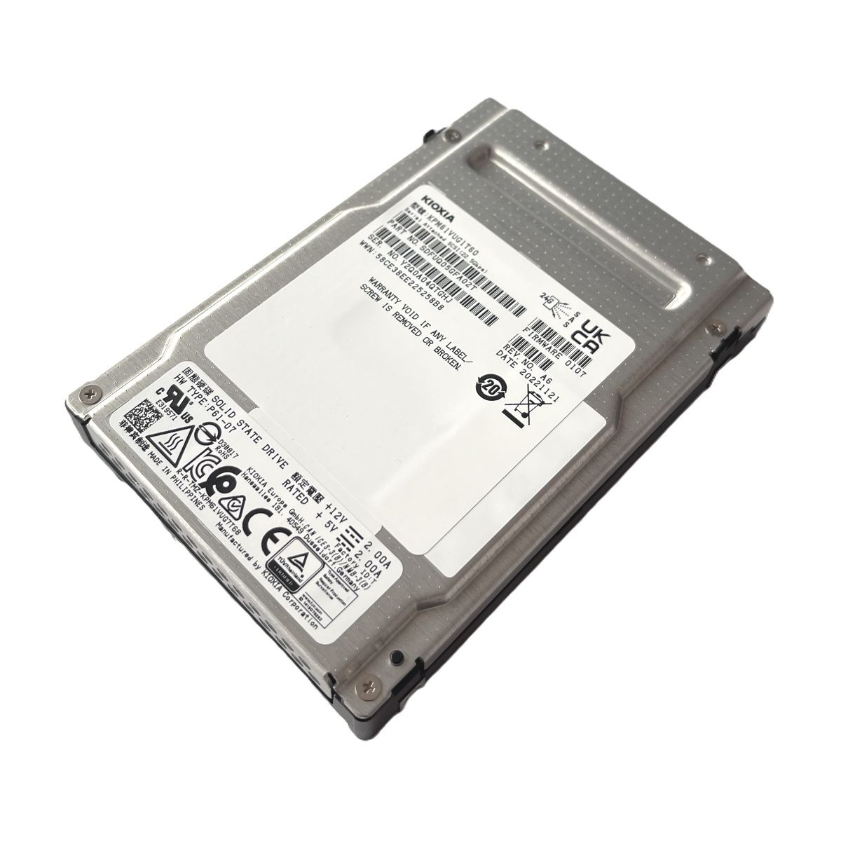DYSK KIOXIA 1.6TB SAS SSD 24G 2,5 TLC KPM61VUG1T60