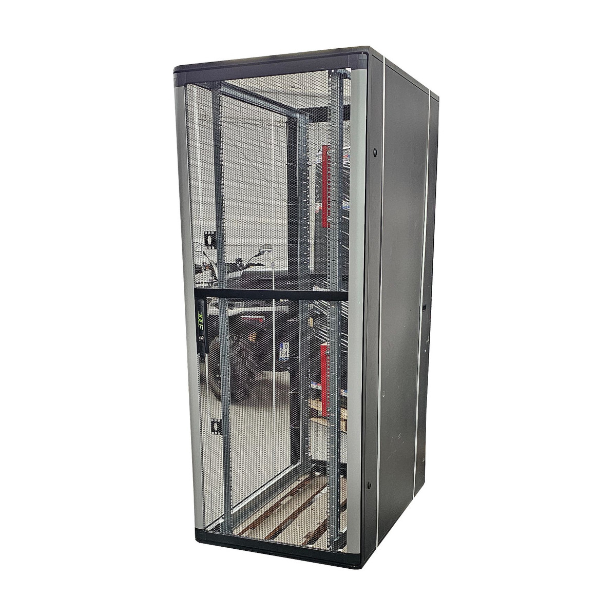 DUŻA SZAFA RACK SERWEROWA ENOC 19'' 42U 800x1200 2xKLUCZ SZYNY ZŁOŻONA