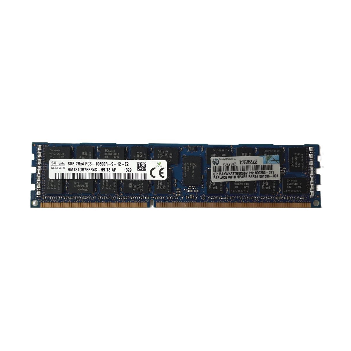 PAMIĘĆ HP HYNIX 8GB 2Rx4 PC3-10600R ECC REG HMT31GR7EFR4C-H9 500205-071