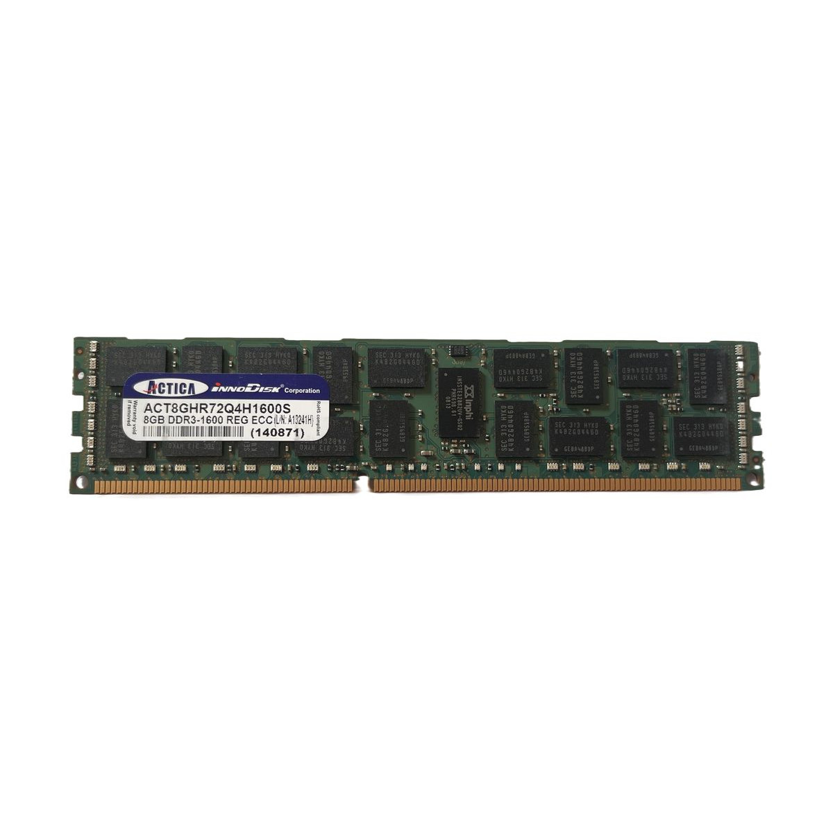PAMIĘĆ RAM ACTICA 8GB 2Rx4 PC3-12800R ECC REG ACT8GHR72Q4H1600S