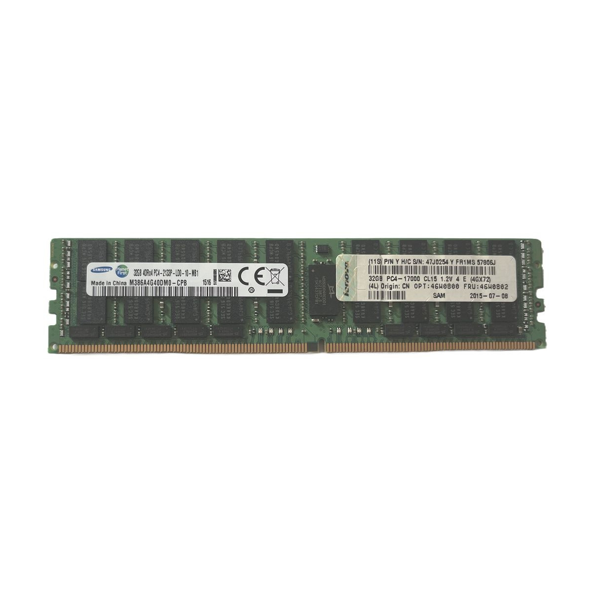 PAMIĘĆ LENOVO SAMSUNG 32GB 4DRx4 PC4-2133P ECC REG 47J0254 46W0802