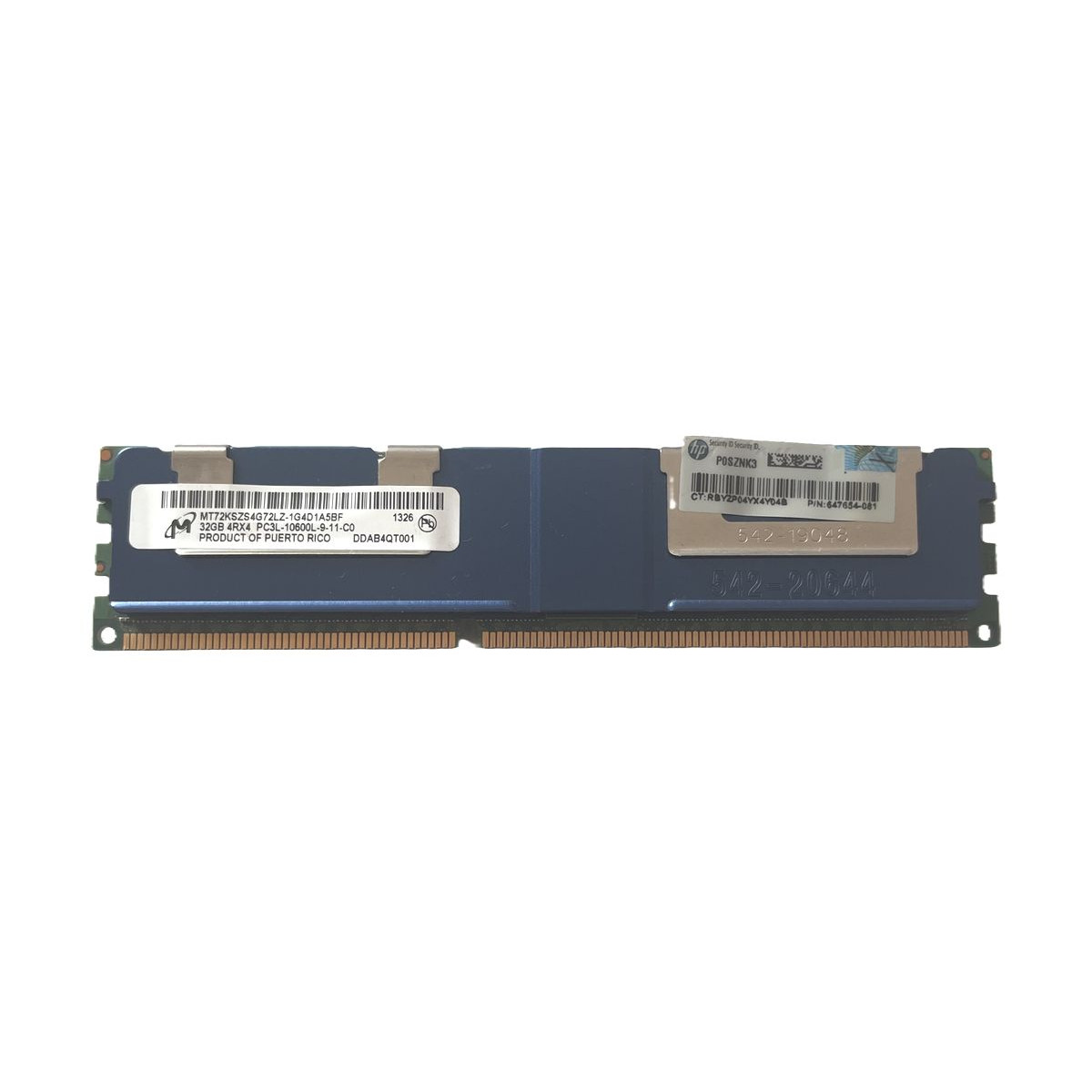 PAMIĘĆ HP MICRON 32GB 4Rx4 PC3L-10600L MT72KSZS4G72LZ-1G4D1A5BF 647654-081