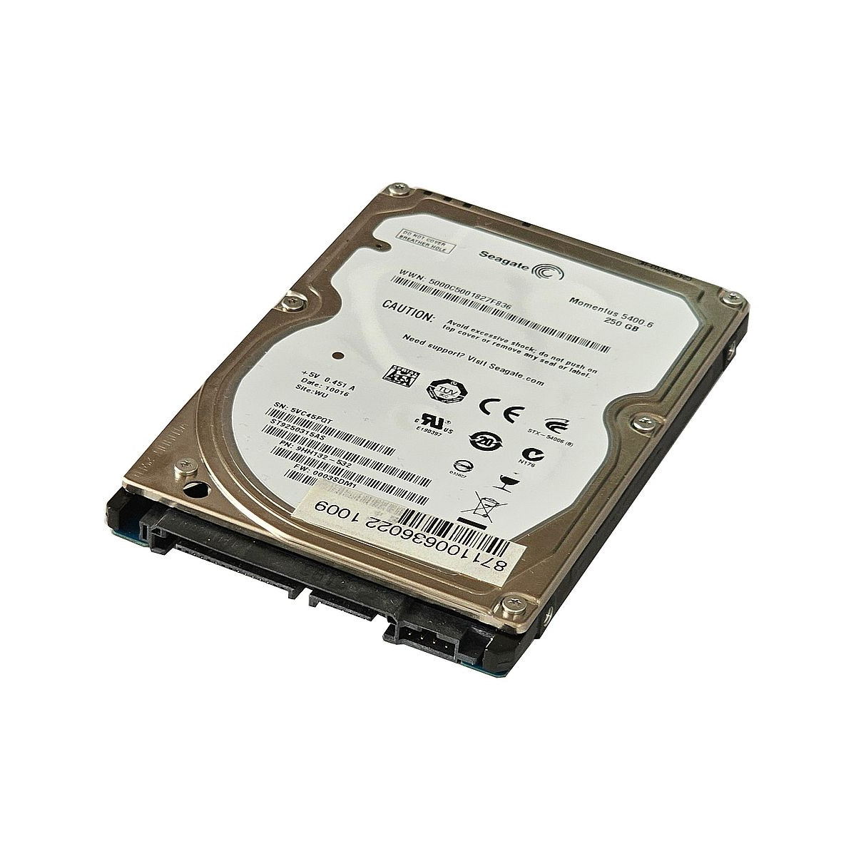DYSK SEAGATE 250GB SATA 6G 5.4K 8MB 2,5 ST9250315AS 9HH132-532