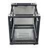 SZAFA RACK TOTEN 19'' 12U 600x800mm NA KÓŁKACH BEZ DRZWI BEZ SUFITU