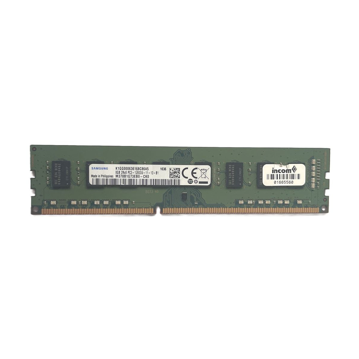 PAMIĘĆ RAM SAMSUNG 8GB 2Rx8 PC3-12800U NON-ECC UDIMM M378B1G73EB0-CK0