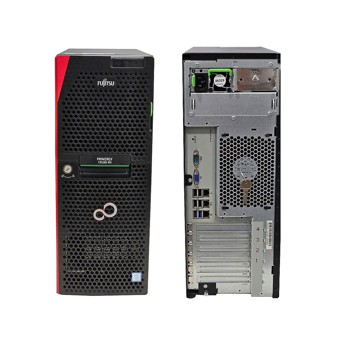 FUJITSU PRIMERGY TX1330 M3 XEON E3-1230 v6 8GB NA 8x2,5 450W PRAID CP400i