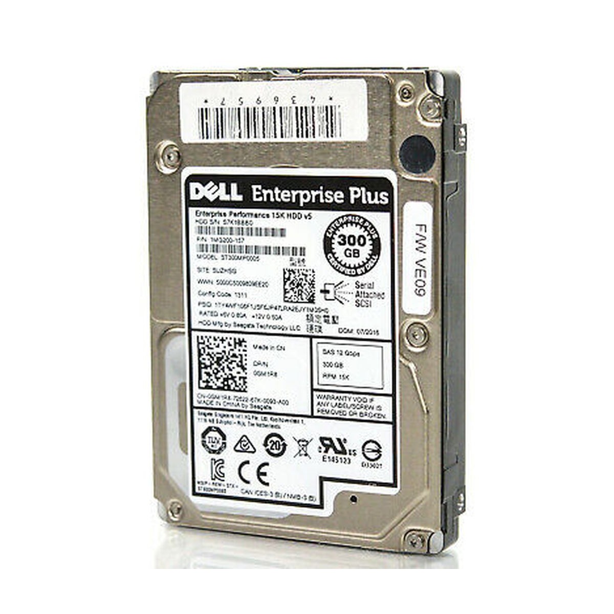 DELL ENT 300GB SAS 15K HDD v5 12Gbps 2,5 0GM1R8