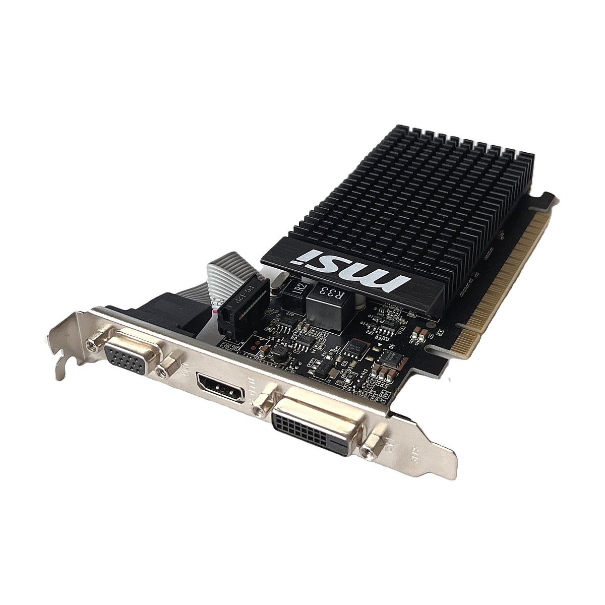 KARTA GRAFICZNA NVIDIA GEFORCE GT 710 1GB DDR3 D-SUB HDMI DVI 1GD3H