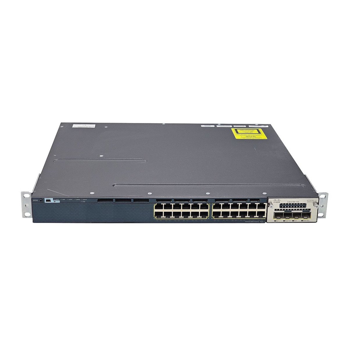 SWITCH CISCO WS-C3750X-24P-S 24x1GB PoE+ 2x10GB SFP+ 1xPSU 2xSFP USZY