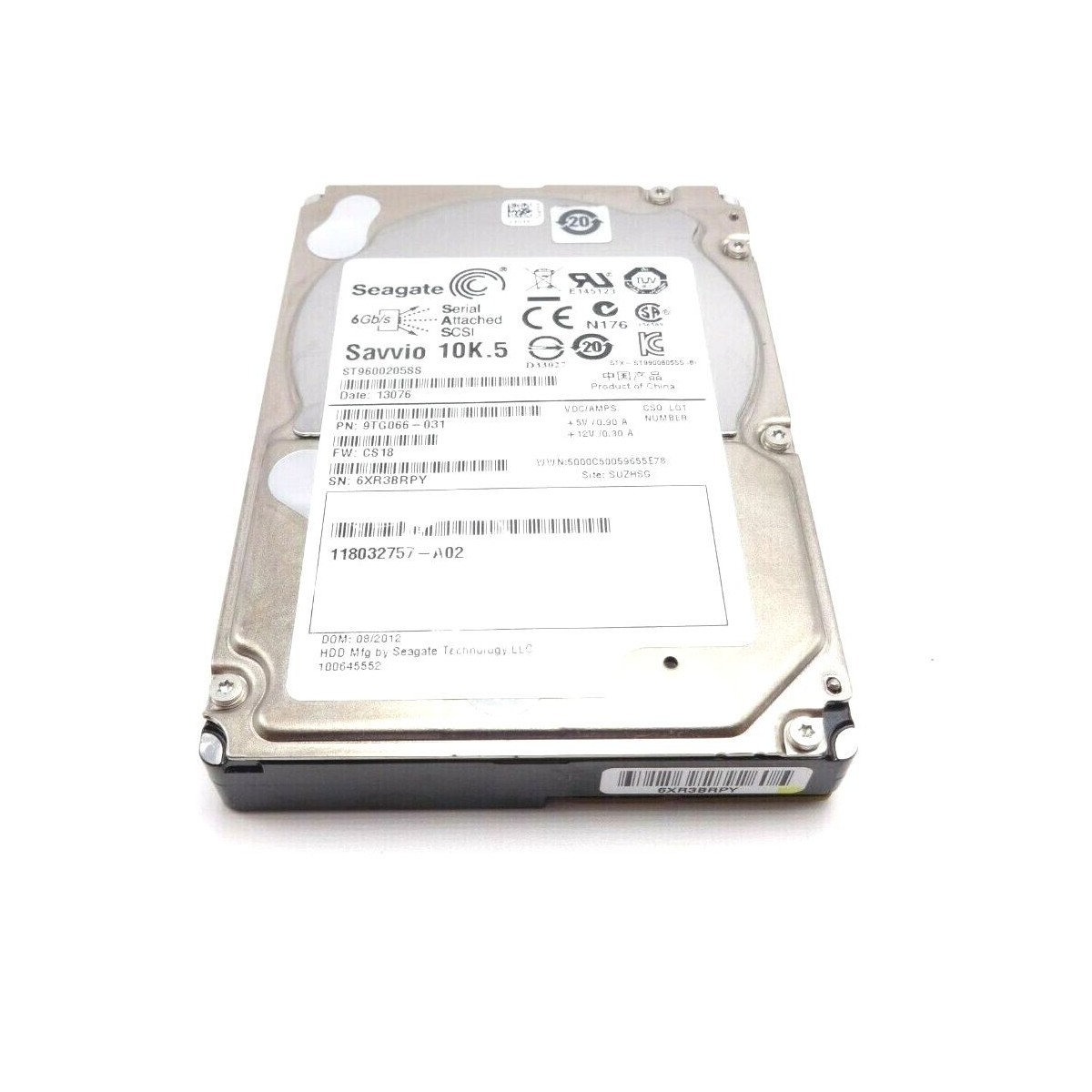 EMC SAVVIO 10K.5 600GB SAS VNX 2,5 118032757-A02