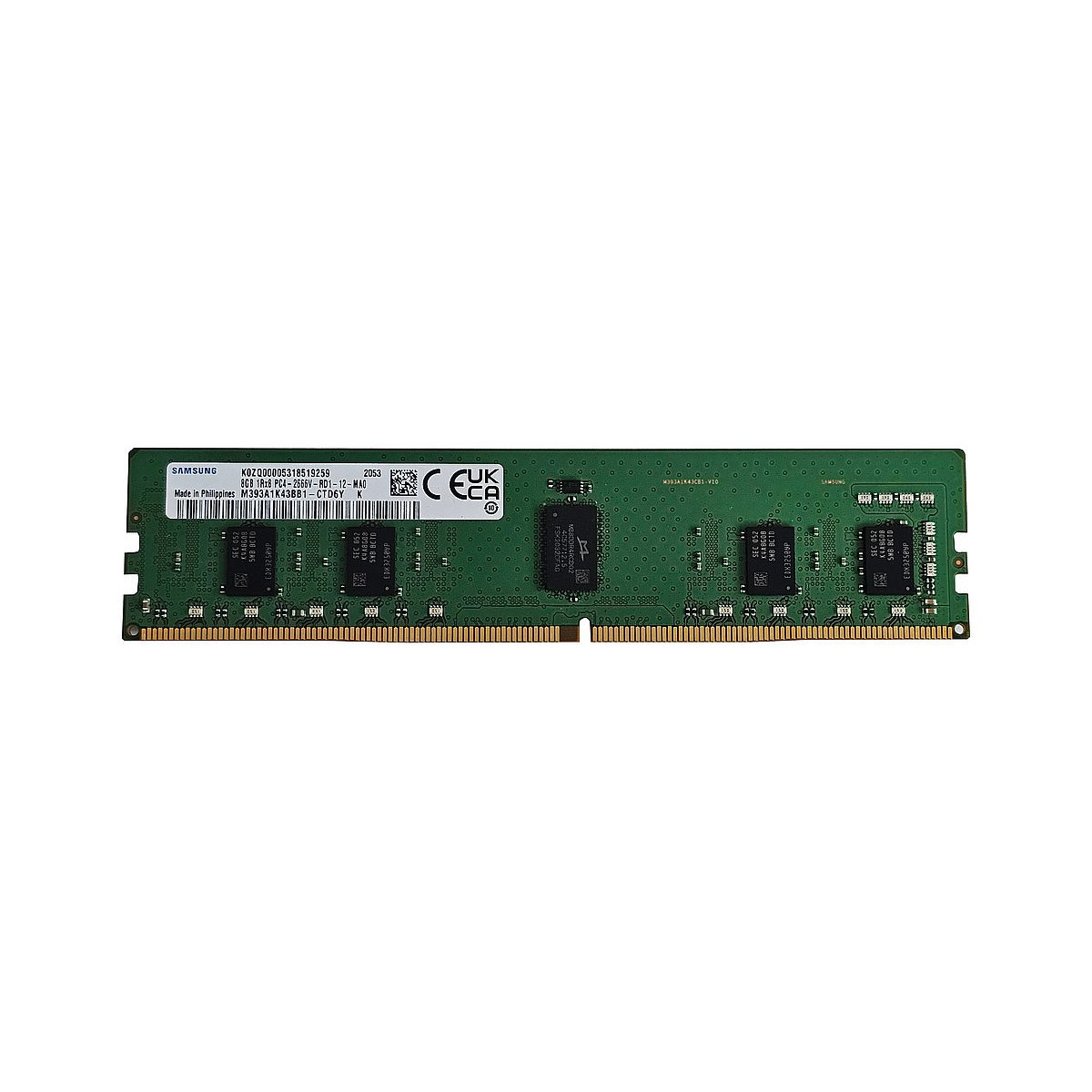 SAMSUNG 8GB 1Rx8 PC4-2666V ECC REG 840755-091 M393A1K43BB1-CTD6Y