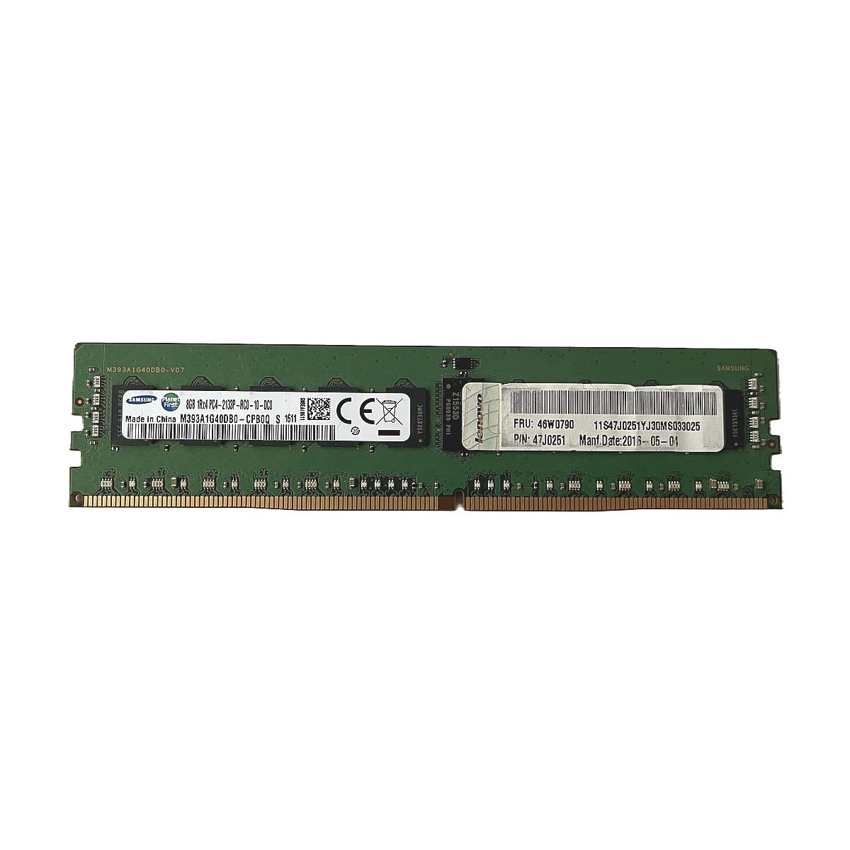 PAMIĘĆ LENOVO SAMSUNG 8GB 1Rx4 PC4-2133P ECC REG M393A1G40DB0-CPB0Q 47J0251