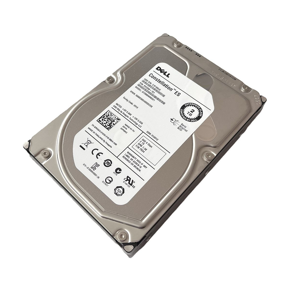 DYSK DELL SEAGATE 2TB SAS 6G 7.2K 3,5 ST2000NM0001 9YZ268-151 07RGK3