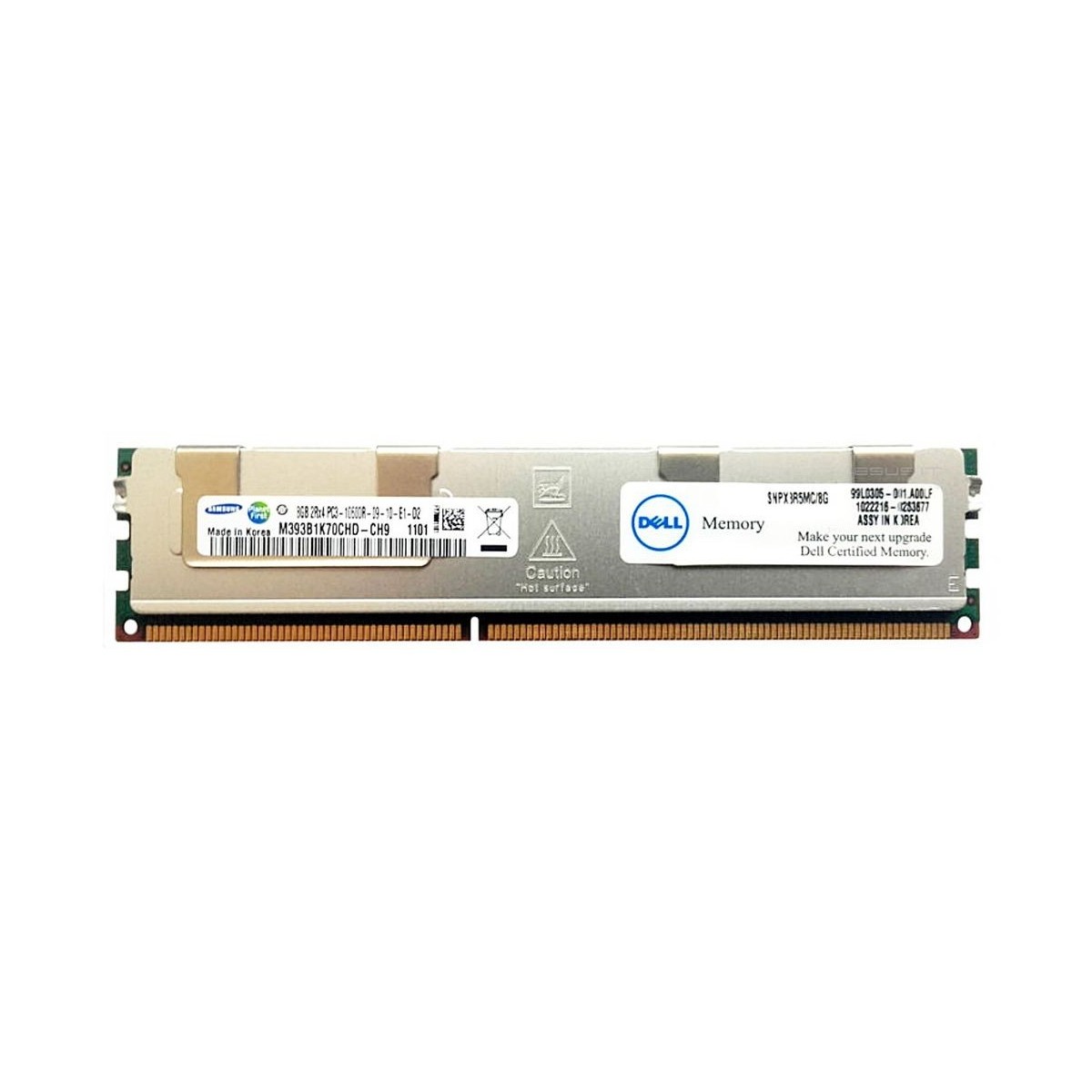 PAMIEC DELL 8GB 2Rx4 PC3-10600R SNPX3R5MC/8G