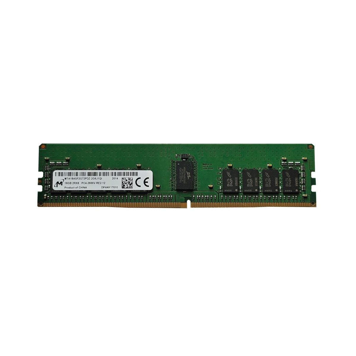 MICRON 16GB 2Rx8 PC4-2666V ECC REG CL19 1.2V MTA18ASF2G72PDZ-2G6J1QI