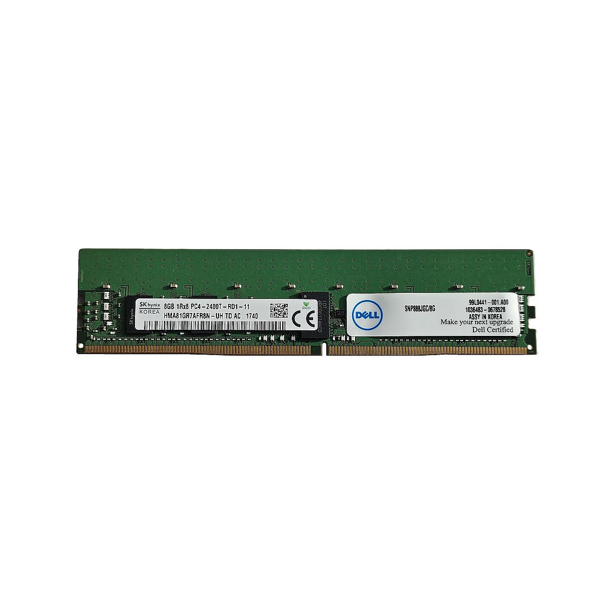 HYNIX DELL 8GB 1Rx8 PC4-2400T ECC REG HMA81GR7AFR8N-UH SNP888JGC/8G