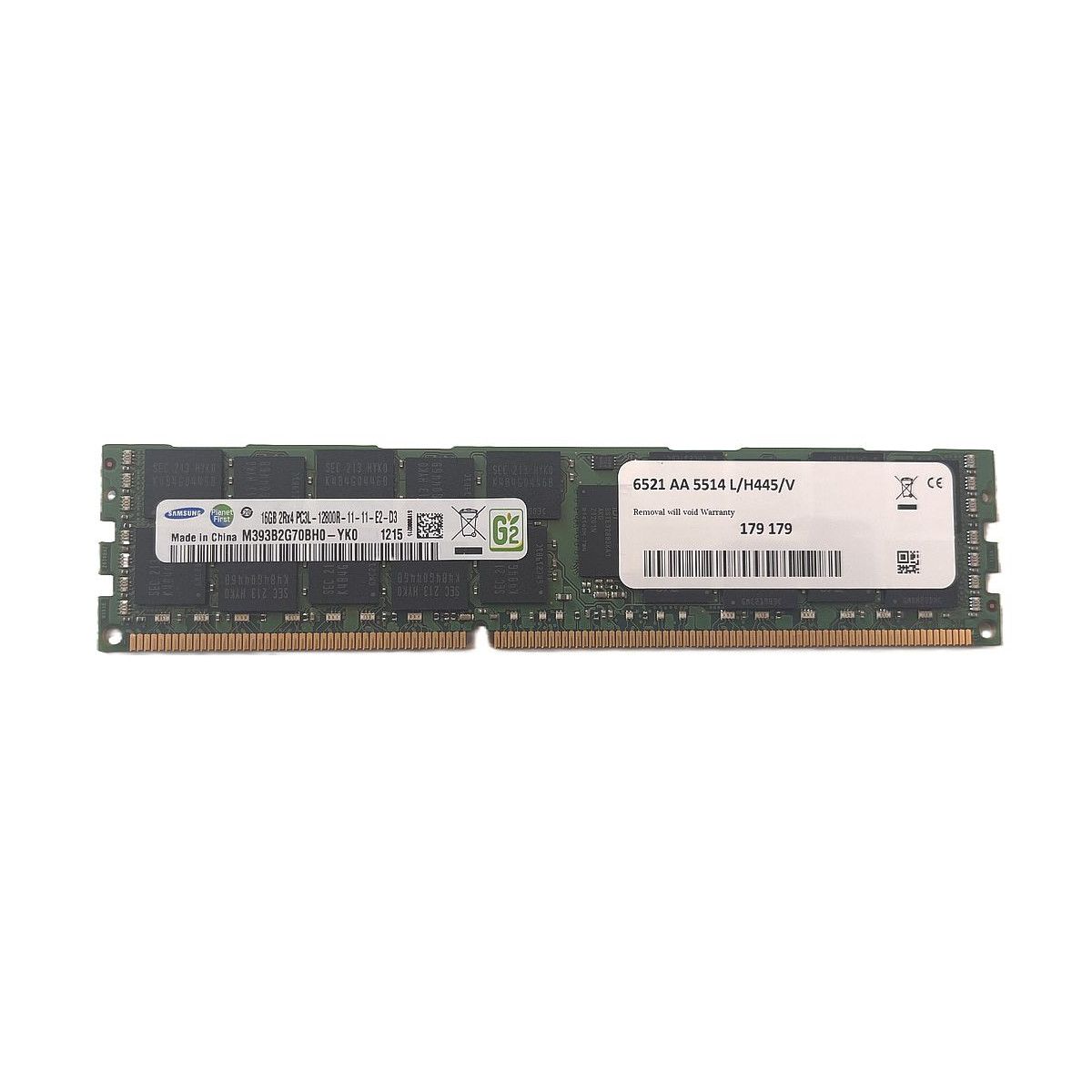 A-TECH SAMSUNG 16GB 2Rx4 PC3L-12800R ECC REG M393B2G70BH0-YK0 L/H445/V