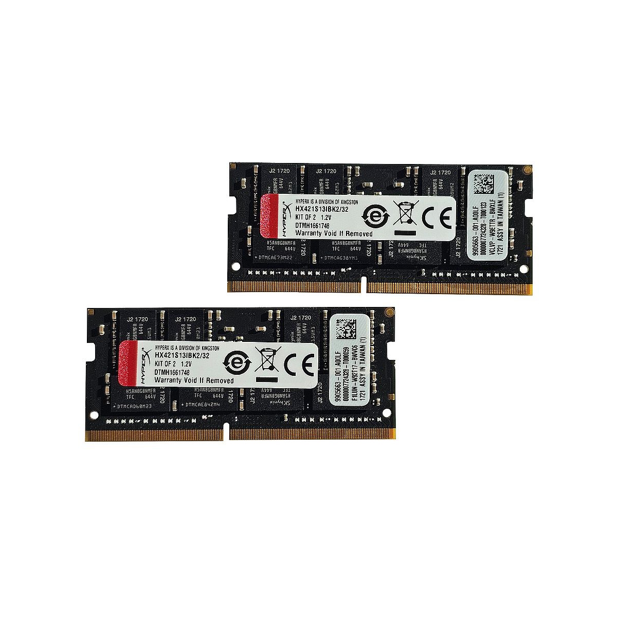 HYPER X KINGSTON 32GB (2x16GB) PC4-2133 CL17 SODIMM HX421S13IBK2/32