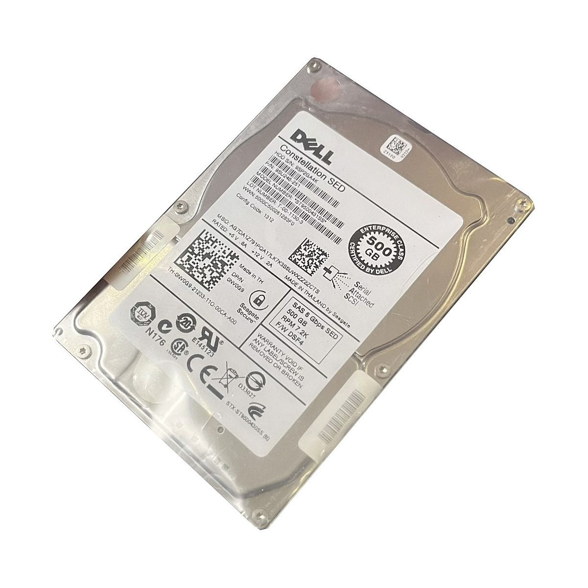 DYSK DELL 500GB SAS HDD 7,2K 6G 0NV0G9