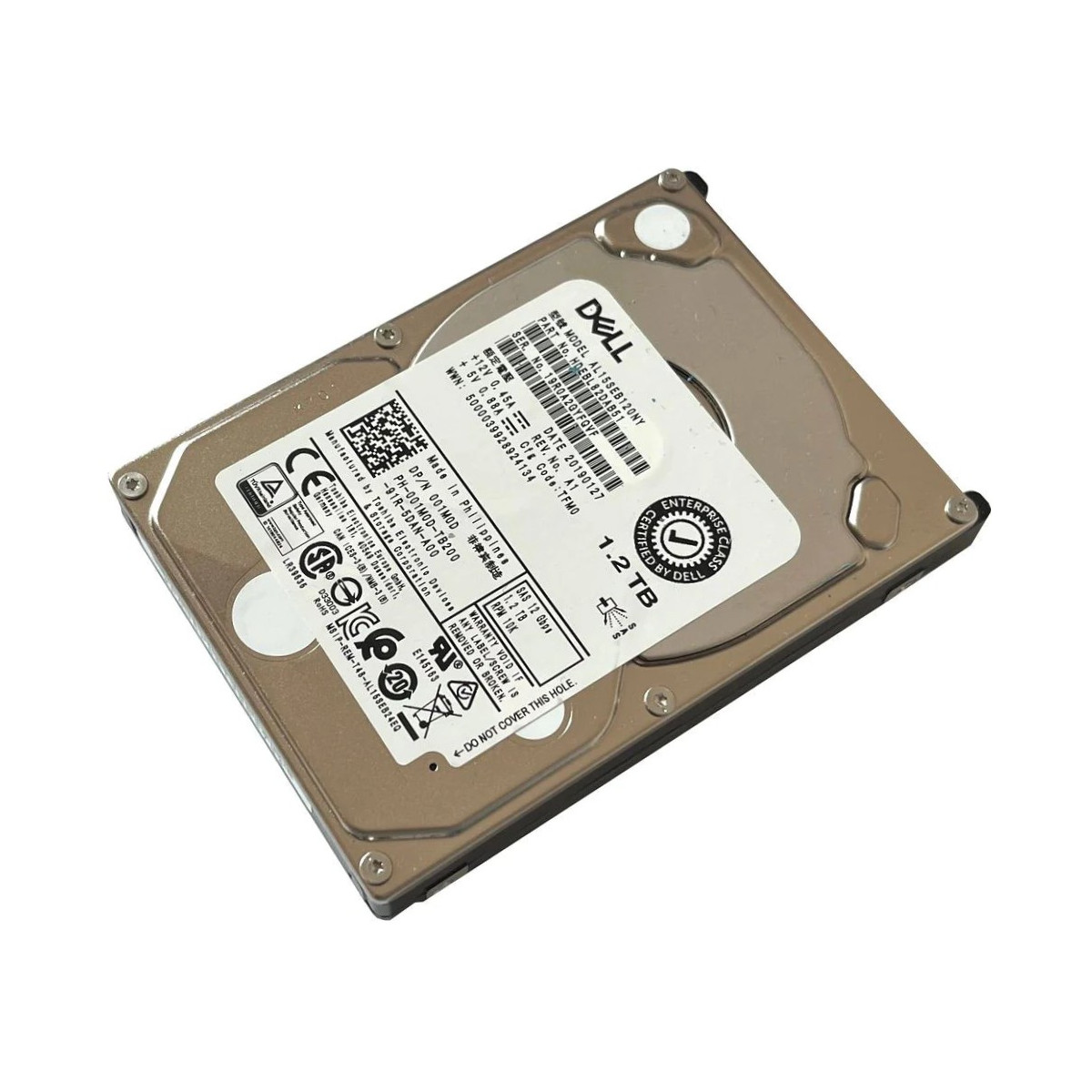 DYSK DELL 1.2TB SAS 12G 10K 2,5 F/W EF03 DELL POWERVAULT MD32XX/36XX 001M0D