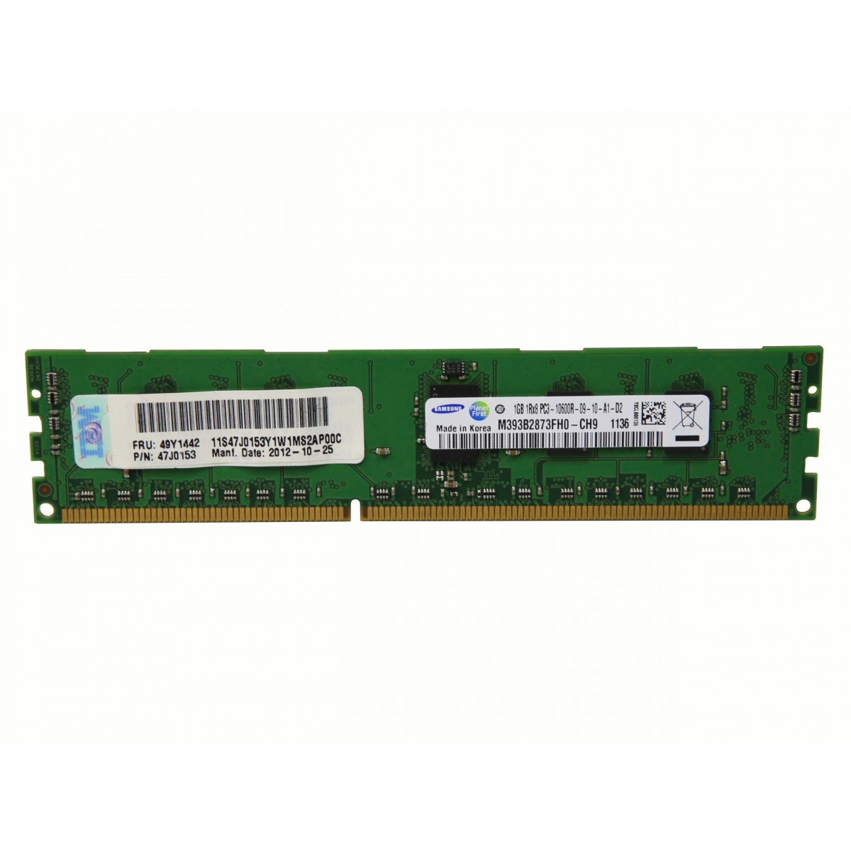 PAMIEC IBM 1GB 1Rx8 PC3-10600R 49Y1442