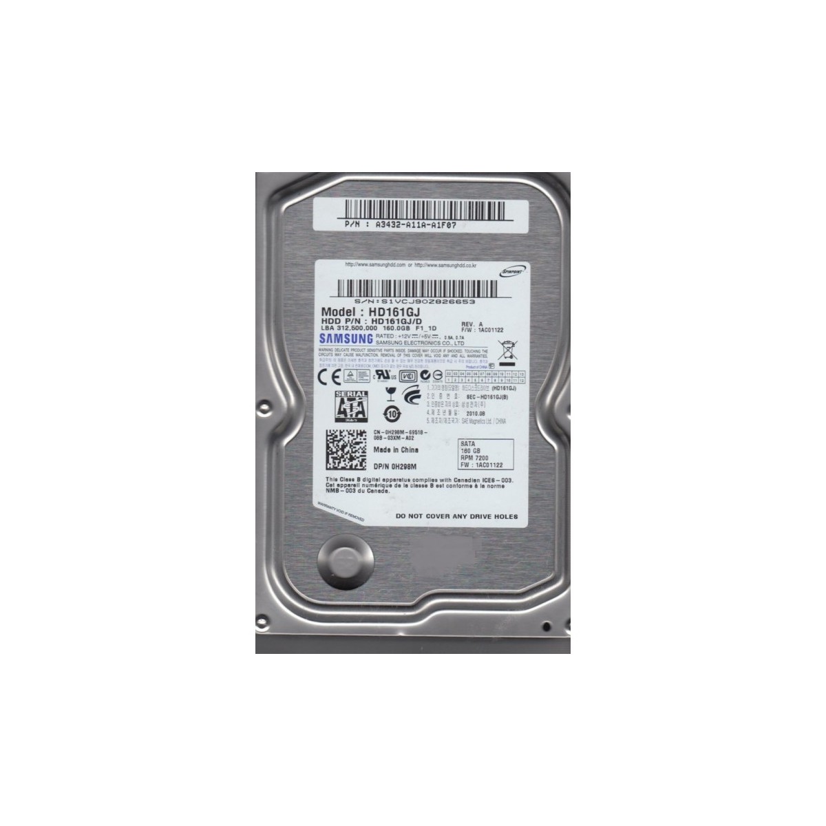 DYSK SAMSUNG 160GB SATA 7.2K 3G HD161GJ