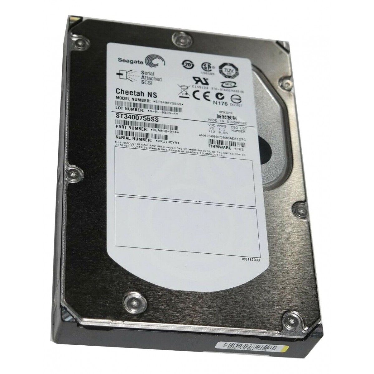 SEAGATE CHEETAH NS 400GB SAS 10K 3,5 ST3400755SS
