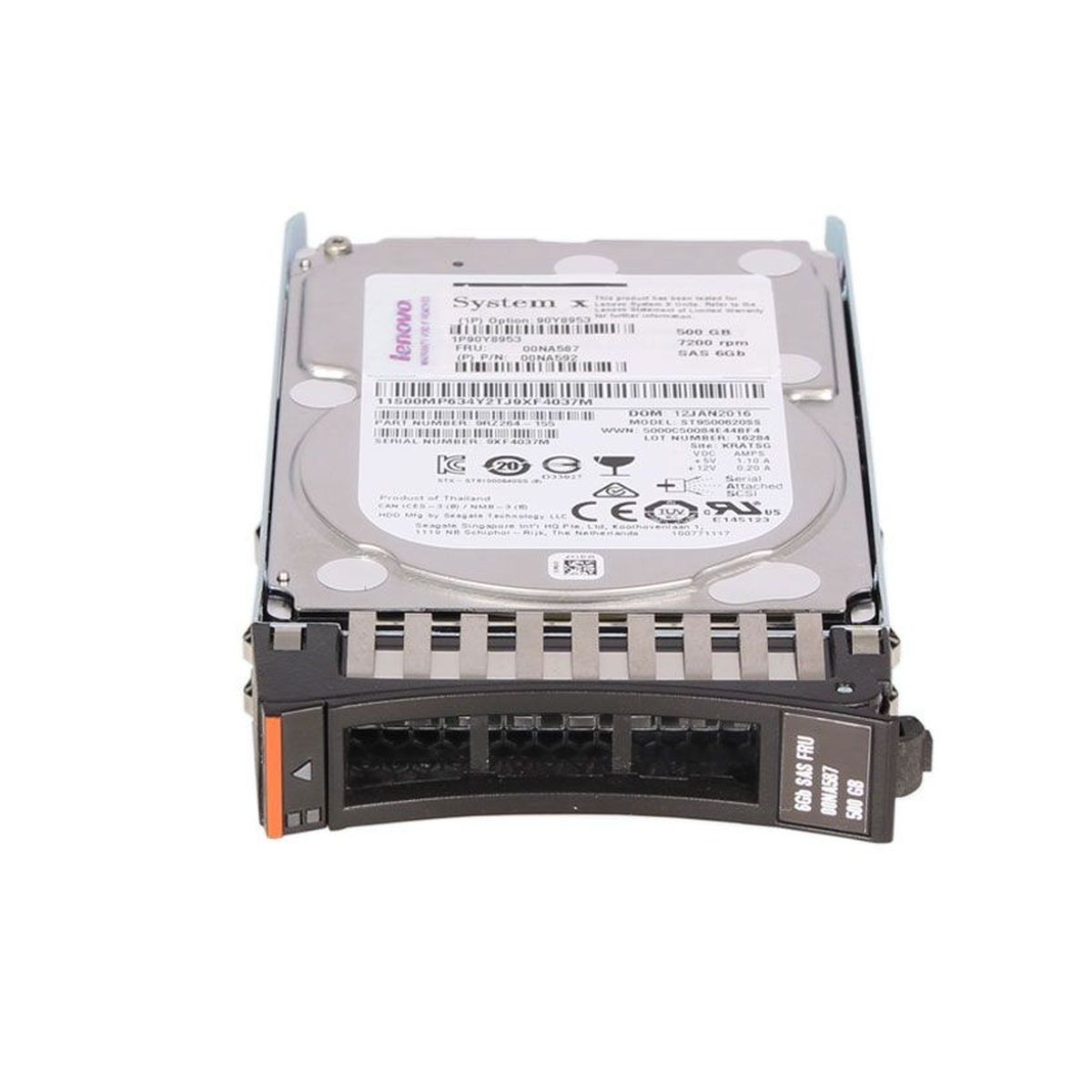 IBM 500GB SAS 6G 7.2K 2,5 90Y8957 ST9500620SS
