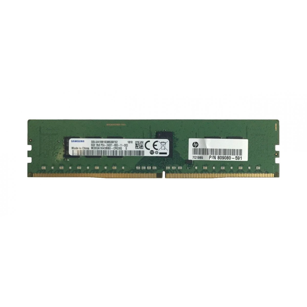 HP SAMSUNG 8GB 1Rx8 PC4-2400T ECC REG 809080-591