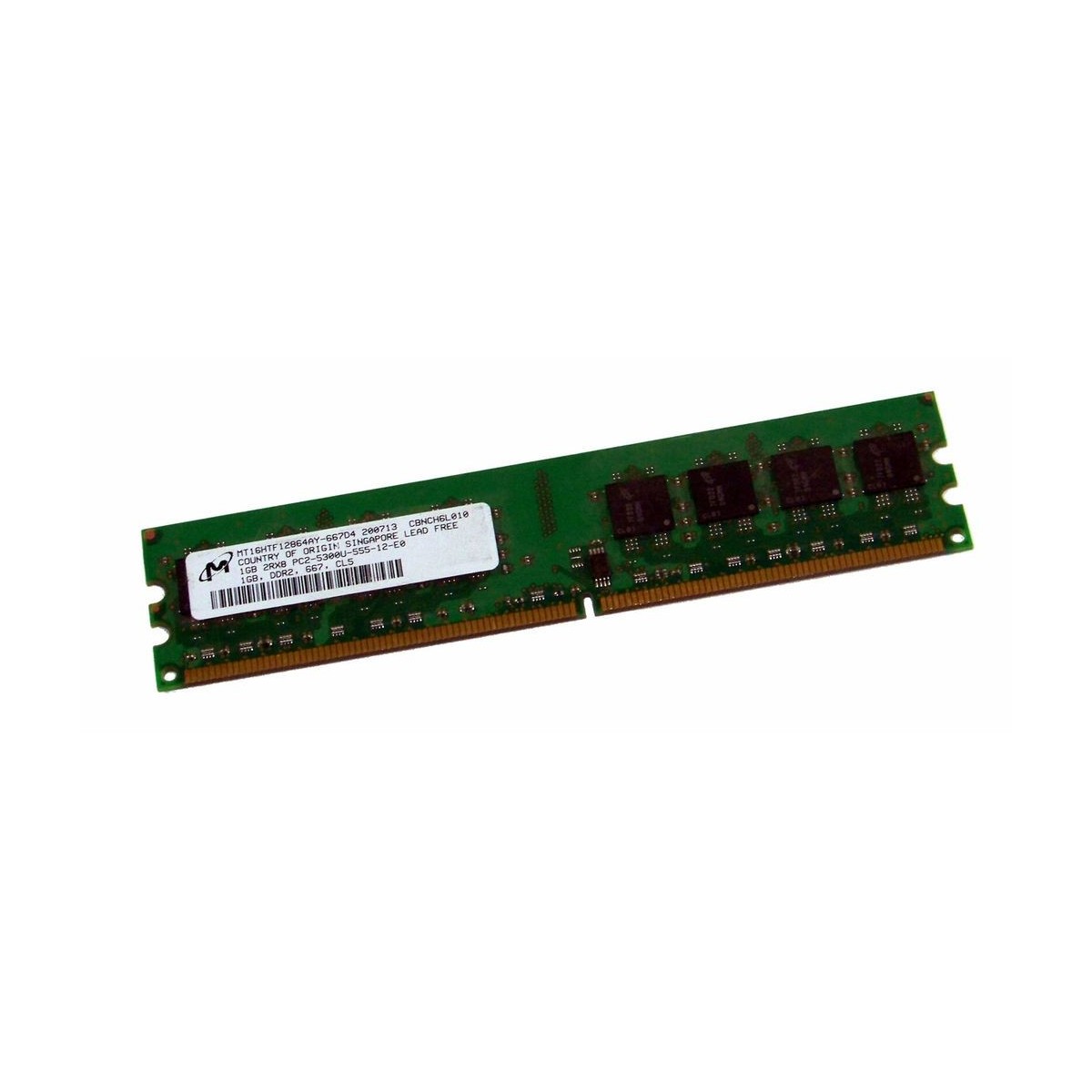 PAMIEC MICRON 1GB 2Rx8 PC2-5300U MT16HTF12864AY