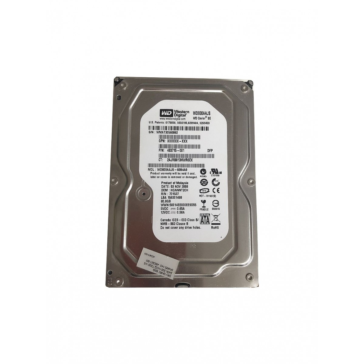 DYSK DELL 80GB SATA HDD 7.2K 3,5 0UU158