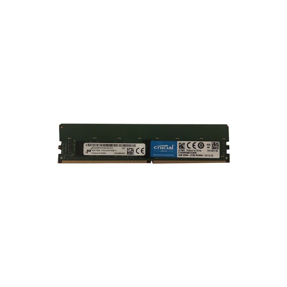 MICRON 4GB 1RX8 PC4-2133P MTA9ASF51272PZ