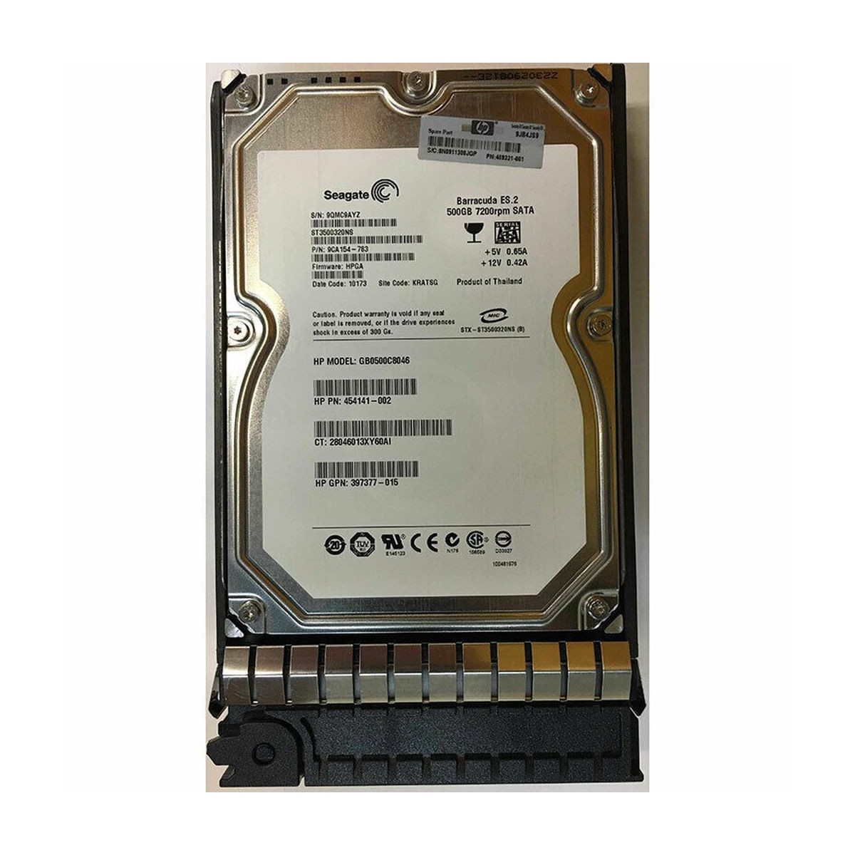 DYSK HP 500GB SATA 7.2K 3G 3,5 454141-002