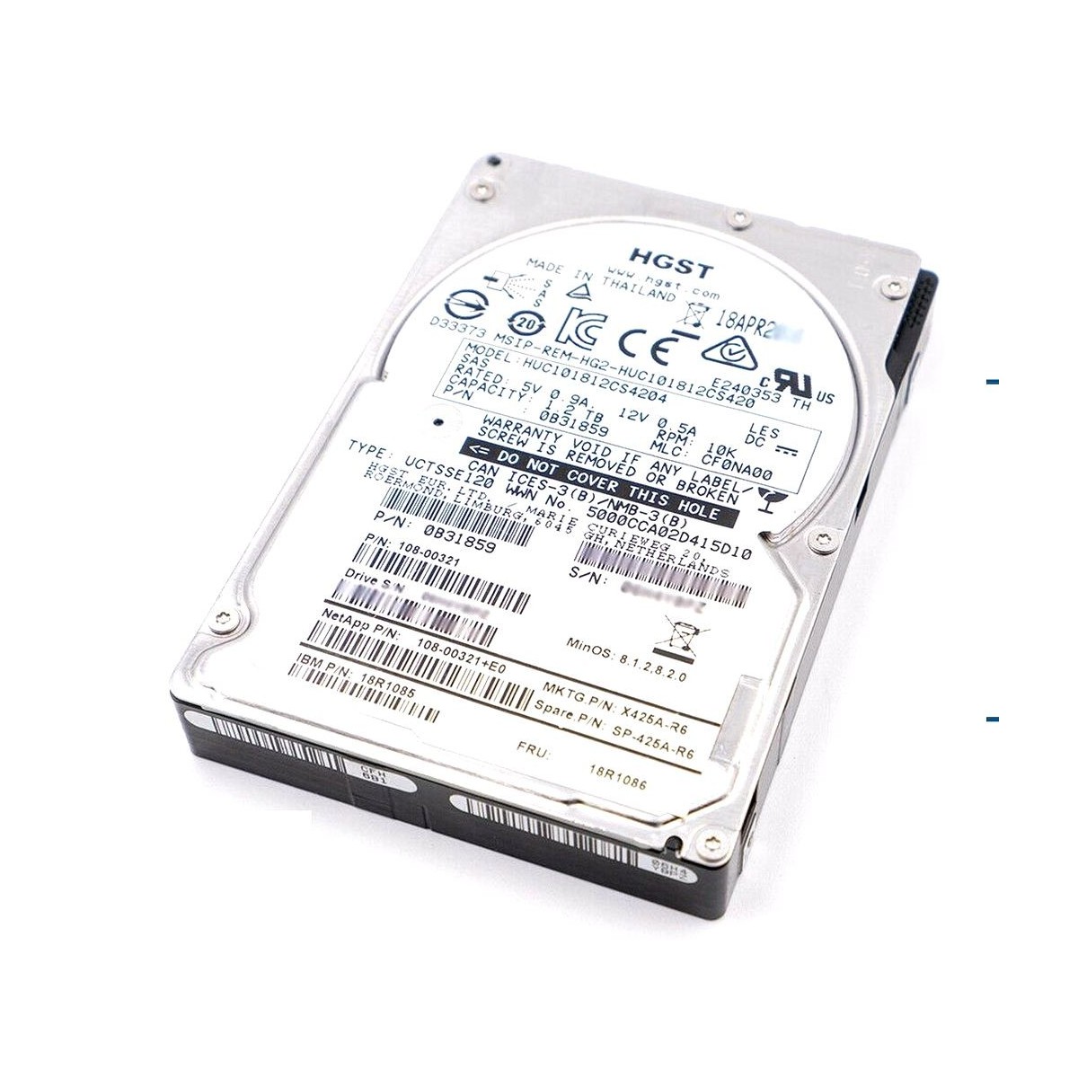 NETAPP HITACHI 1.2TB SAS 10K 12G 2,5 108-00321