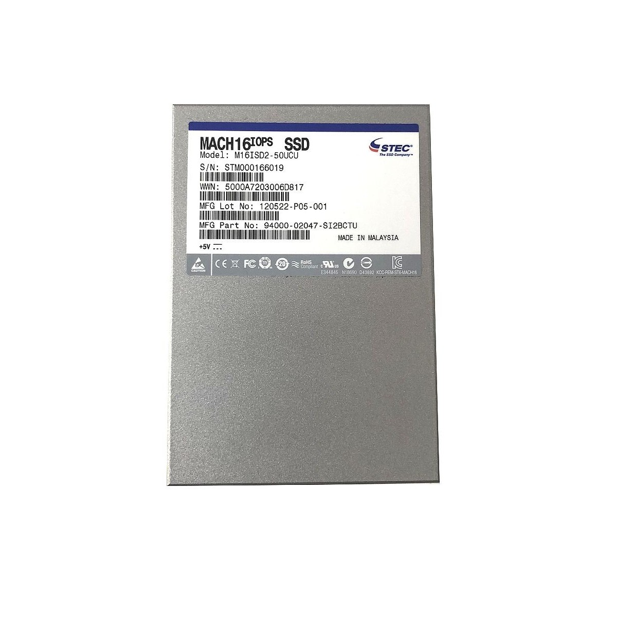 DYSK STEC MACH16 IOPS 50GB SSD MLC SATA 3G 2,5 M16ISD2-50UCU