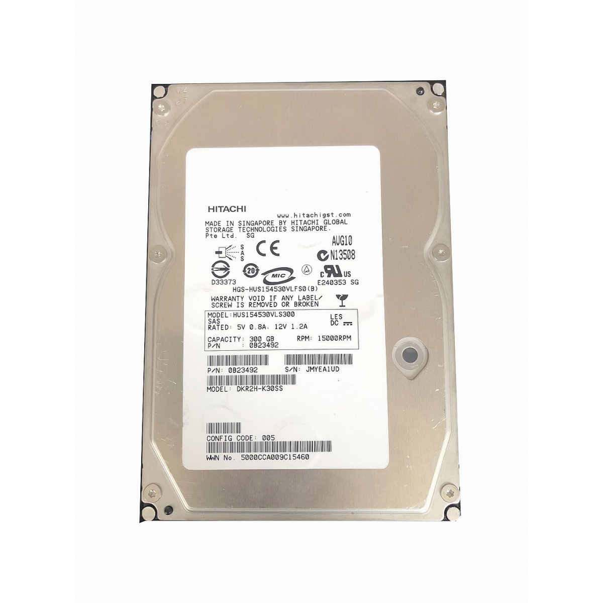 DYSK HITACHI 300GB SAS 15K 3,5 HUS154530VLFS0