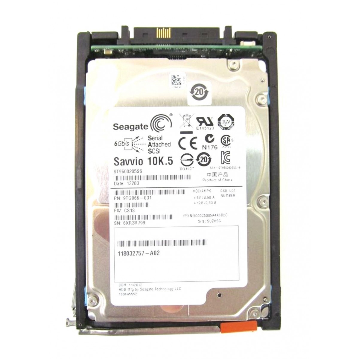 EMC HGST 600GB SAS 10K 6G 2.5 RAMKA 118032933-02